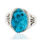 Handmade Certified Authentic Navajo .925 Sterling Silver Natural Turquoise Native American Ring  16428