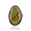 Handmade Certified Authentic Signed Navajo .925 Sterling Silver Natural Turquoise Native American Ring  16445