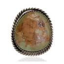 Handmade Signed by M Navajo .925 Sterling Silver Natural Turquoise Native American Ring 16459