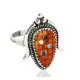 Handmade Zuni Signed .925 Sterling Silver Inlaid Natural Turquoise Black Onyx Spiny Oyster and Lapis Multicolor Native American Ring 16798 Handmade Zuni Signed .925 Sterling Silver Inlaid Natural Turquoise Black Onyx Spiny Oyster and Lapis Multicolor Native American Ring 16798