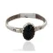 925 Sterling Silver Handmade Navajo Natural Black Onyx Native American Ring 16803-1