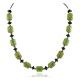 Certified Authentic Navajo .925 Sterling Silver Composite Gaspeite Black Onyx Native American Necklace 17047-2