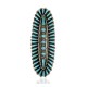 Handmade Certified Authentic Petit Point Zuni Signed by AVN .925 Sterling Silver Natural Turquoise Native American Ring  17904