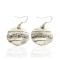 .925 Sterling Silver Handmade RoundORY TELLER Certified Authentic Navajo Dangle Native American Earrings 17935
