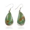 Certified Authentic Handmade Signed Navajo .925 Sterling Silver Dangle Native American Earrings Natural Turquoise 17952