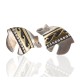 Bear 12kt Gold Filled and .925 Sterling Silver Handmade Certified Authentic Navajo Native American Earrings 18039