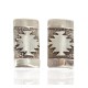 .925 Sterling Silver Handmade Certified Authentic Navajo Native American Earrings 18177-2