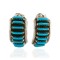 .925 Sterling Silver Certified Authentic Zuni Signed Natural Turquoise Native American Stud Earrings 18304-2 .925 Sterling Silver Certified Authentic Zuni Signed Natural Turquoise Native American Stud Earrings 18304-2