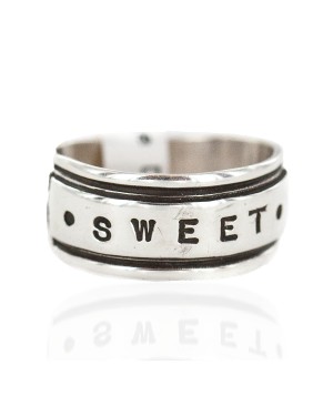 .925 Sterling Silver Certified Authentic Hopi Sweet Native American Ring 18308-2