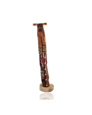 $200 Handmade Handpainted Certified Authentic Hopi Longhair Flavor Dancer Signed Native American Kachina 19115