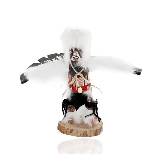 $150 Handmade Certified Authentic Hopi Eagle Native American Kachina  19142