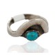 Handmade Certified Authentic Navajo .925 Sterling Silver Natural Turquoise Native American Ring 193-1 Handmade Certified Authentic Navajo .925 Sterling Silver Natural Turquoise Native American Ring 193-1