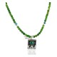 12kt Gold Filled .925 Sterling Silver Handmade Certified Authentic Navajo Arrow Malachite Pendant Native American Necklace 24129