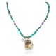 12kt Gold Filled and .925 Sterling Silver Handmade Horse Certified Authentic Navajo Turquoise Quartz Native American Necklace 24149-5-15851 12kt Gold Filled and .925 Sterling Silver Handmade Horse Certified Authentic Navajo Turquoise Quartz Native American Necklace 24149-5-15851