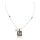 12kt Gold Filled and .925 Sterling Silver Handmade Certified Authentic Feather Buffalo Navajo Coral Natural Quartz and Turquoise Native American Necklace 24154-27-15814