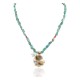 12kt Gold Filled .925 Sterling Silver Wolf Handmade Certified Authentic Navajo Turquoise Coral Native American Necklace 24154-34-15781 12kt Gold Filled .925 Sterling Silver Wolf Handmade Certified Authentic Navajo Turquoise Coral Native American Necklace 24154-34-15781