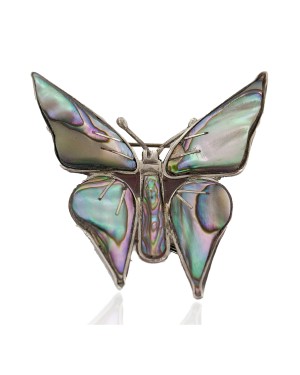 Butterfly Certified Authentic Navajo .925 Sterling Silver Native American Pin 2431