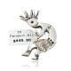 Certified Authentic Kokopelli Allison Manuelit Navajo .925 Sterling Silver Pin Pendant Native American Necklace 24329-0