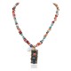 Certified Authentic 12kt Gold Filled and .925 Sterling Silver Handmade Natural Turquoise Multicolor Stones Native American Necklace 24335-3-15744