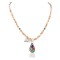 Certified Authentic .925 Sterling Silver Handmade Natural Turquoise Multicolor Stones Spiny Oyster Native American Necklace 24401-25277