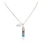 Nickel Handmade Certified Authentic Navajo Inlay Natural Turquoise Coral Native American Necklace 24405-1