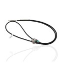 Handmade Storyteller Leather Navajo .925 Sterling Silver Natural Turquoise Native American Bolo Tie 24417-2-2