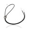 Handmade Certified Authentic Horse Leather Navajo .925 Sterling Silver Native American Bolo Tie  24418-3