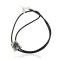 Handmade Horse Leather Navajo .925 Sterling Silver Native American Bolo Tie 24419-1 Handmade Horse Leather Navajo .925 Sterling Silver Native American Bolo Tie 24419-1
