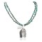 2 Strand Certified Authentic .925 Sterling Silver Kachina Handmade Natural Turquoise Native American Necklace 24422-3-25252-2