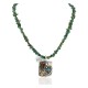 Certified Authentic 12kt Gold Filled and .925 Sterling Silver Handmade Gecko Natural Turquoise Native American Necklace 24422-6-16065-6