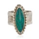 925 Sterling Silver Handmade Certified Authentic Navajo Natural Turquoise Native American Ring  24428-2