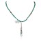.925 Sterling Silver Handmade Certified Authentic Navajo Natural Chips Turquoise Chips Coral Native American Necklace 24434-15771