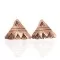 Handmade Certified Authentic Navajo Pure Copper Stud Native American Earrings 24436-4