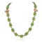 Carved Horse Fetish Certified Authentic Navajo .925 Sterling Silver Natural Jasper Gaspeite Native American Necklace 25102-2