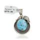 .925 Sterling Silver Handmade Navajo Natural Turquoise Native American Pendant 25299-5 .925 Sterling Silver Handmade Navajo Natural Turquoise Native American Pendant 25299-5