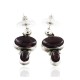 Certified Authentic Handmade Navajo .925 Sterling Silver Natural Sugilite Native American Stud Earrings 27163-2