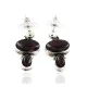 Handmade Navajo .925 Sterling Silver Natural Sugilite Native American Stud Earrings 27163-2 Handmade Navajo .925 Sterling Silver Natural Sugilite Native American Stud Earrings 27163-2