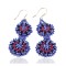 Certified Authentic Handmade Beaded Navajo Native American Dangle Earrings  27179