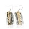12kt Gold Filled and .925 Sterling Silver Handmade MOUNTAIN Certified Authentic Navajo Dangle Native American Earrings 27185-1