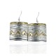 12kt Gold Filled .925 Sterling Silver Handmade MOUNTAIN Certified Authentic Navajo Native American Earrings 370953810715