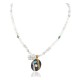 12kt Gold Filled and .925 Sterling Silver Handmade Certified Authentic Navajo Turquoise Howlite Native American Necklace 740100-53-7501003