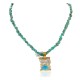 12kt Gold Filled .925 Sterling Silver Handmade Certified Authentic Navajo Turquoise Native American Necklace 740102-86-15781 12kt Gold Filled .925 Sterling Silver Handmade Certified Authentic Navajo Turquoise Native American Necklace 740102-86-15781