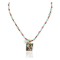 12kt Gold Filled .925 Sterling Silver Handmade Certified Authentic Navajo Natural Turquoise Coral Native American Necklace 740103-17-17019-2