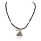 12kt Gold Filled and .925 Sterling Silver Handmade Kokopelli Certified Authentic Navajo Natural Turquoise and Purple Goldstone Native American Necklace 740103-29-10225