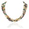 Certified Authentic 3 Strand Navajo .925 Sterling Silver Natural Turquoise Agate Native American Necklace 750106-101