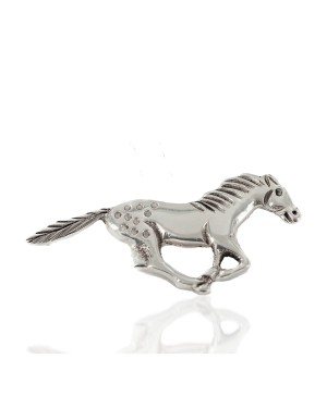 Horse Certified Authentic Navajo .925 Sterling Silver Native American Pin 94013-1