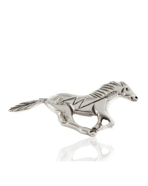 Horse Certified Authentic Arrow Navajo .925 Sterling Silver Native American Pin 94013-2