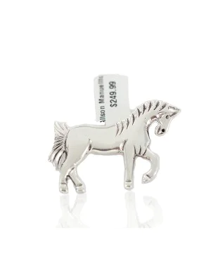 Horse Allison Manuelit Navajo .925 Sterling Silver Native American Pin 94013-4