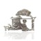 Certified Authentic Storyteller Navajo .925 Sterling Silver Native American Pin 94014-2