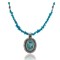 Handmade Certified Authentic Navajo .925 Sterling Silver Natural Turquoise Native American Necklace & Pendant 390686927423